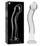 NEBULA SERIES BY IBIZA - MODELO 18 DILDO CRISTAL TRANSPARENTE 18.5 CM -O- 3.5 CM
