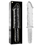 NEBULA SERIES BY IBIZA - MODELO 24 DILDO CRISTAL TRANSPARENTE 28.5 CM -O- 5 CM
