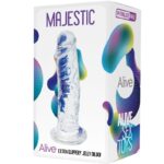 ALIVE - MAJESTIC PENE REALÍSTICO TRANSPARENTE 14.7 CM - Imagen 2