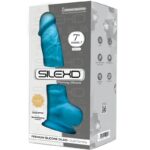SILEXD - MODELO 1 PENE REALÍSTICO SILICONA PREMIUM SILEXPAN AZUL 17.5 CM - Imagen 2