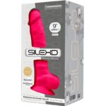 SILEXD - MODELO 1 PENE REALÍSTICO SILICONA PREMIUM SILEXPAN FUCSIA 23 CM - Imagen 3