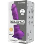 SILEXD - MODELO 1 PENE REALÍSTICO SILICONA PREMIUM SILEXPAN VIOLETA 17.5 CM - Imagen 2