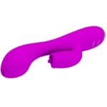 PRETTY LOVE - GLORIA VIBRADOR CONEJO RECARGABLE-IMPERMEABLE MORADO - Imagen 3