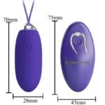 PRETTY LOVE - JENNY YOUTH HUEVO VIBRADOR CONTROL REMOTO VIOLETA - Imagen 5