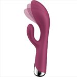 SATISFYER - SPINNING RABBIT 1 ESTIMULACION CLITORIS Y PUNTO G ROJO - Imagen 5