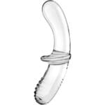 SATISFYER - DOUBLE CRYSTAL DILDO TRANSPARENTE - Imagen 2