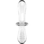 SATISFYER - DOUBLE CRYSTAL DILDO TRANSPARENTE - Imagen 4
