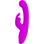 PRETTY LOVE - LAMAR VIBRADOR RABBIT  PUNTO G VIOLETA - Imagen 2