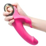 ARMONY - METEROR DILDO VIBRADOR RABBIT ROTADOR FUCSIA - Imagen 4