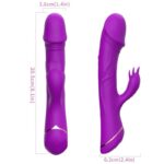 ARMONY - DILDO VIBRADOR RABBIT SILICONA VIOLETA - Imagen 4