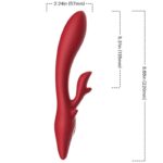 ARMONY - ELK VIBRADOR RABBIT CURVO RED - Imagen 2