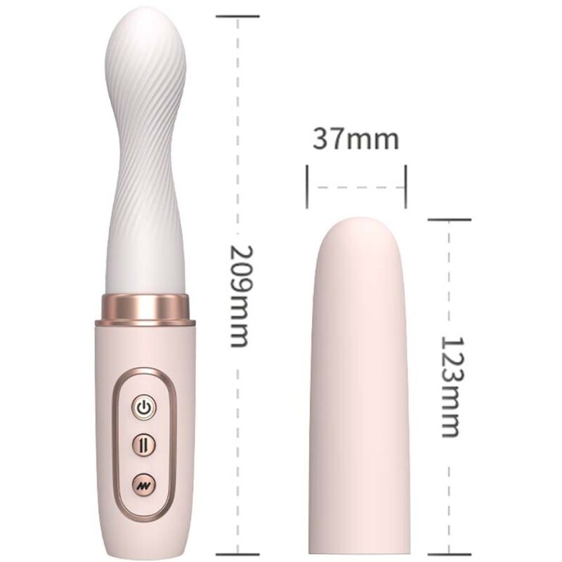 ARMONY - VIBRADOR ROTADOR  TELESCÓPIO AUTOMÁTICO YELLOW