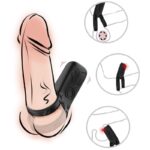 ARMONY - DOBLE ANILLO VIBRADOR NEGRO - Imagen 2