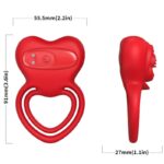 ARMONY - ANILLO VIBRADOR CORAZÓN ROJO - Imagen 3