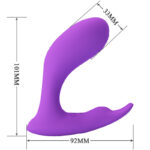 PRETTY LOVE - IDABELLE VIBRATION  PULSATION CONTROL REMOTO VIOLETA - Imagen 4