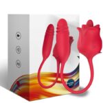 ARMONY - ROSA 3 EN 1, ESTIMULADOR, SUCCIONADOR Y UPDOWN CON COLA ROJO - Imagen 5