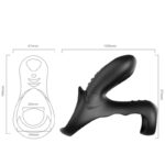 ARMONY - RANGER ANILLO DOBLE VIBRADOR PAREJA NEGRO - Imagen 4