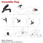 ARMONY - RANGER ANILLO DOBLE VIBRADOR PAREJA NEGRO - Imagen 2