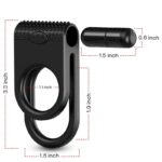 ARMONY - TWINS ANILLO DOBLE VIBRADOR PAREJAS NEGRO - Imagen 3