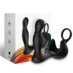 ARMONY - SURROUND VIBRADOR ANAL  ESTIMULADOR TESTÍCULOS  ANILLO CONTROL REMOTO NEGRO - Imagen 3