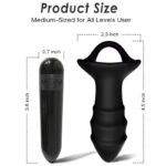ARMONY - KYLIN DEDAL VIBRADOR  PLUG ANAL CONTROL REMOTO NEGRO - Imagen 4