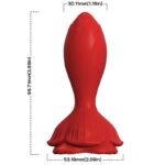 ARMONY - ROSA VIBRADOR  PLUG ANAL PEQUEÑO CONTROL REMOTO ROJO - Imagen 2