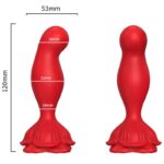 ARMONY - ROSA VIBRADOR  PLUG ANAL CONTROL REMOTO ROJO - Imagen 2