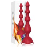 ARMONY - ROSA VIBRADOR PAGODA  PLUG ANAL ROJO - Imagen 4