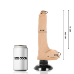 BASECOCK - VIBRADOR REALÍSTICO 2-1 NATURAL 18.5 CM -O- 4 CM - Imagen 2