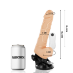 BASECOCK - VIBRADOR REALISTICO CONTROL REMOTO NATURAL 18.5 CM -O- 4CM - Imagen 2