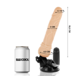 BASECOCK - VIBRADOR REALÍSTICO CONTROL REMOTO NATURAL 19.5 CM -O- 4 CM - Imagen 2