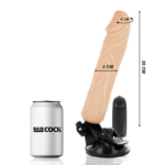 BASECOCK - VIBRADOR REALÍSTICO CONTROL REMOTO NATURAL 20 CM -O- 4 CM - Imagen 2