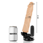 BASECOCK - VIBRADOR REALÍSTICO CONTROL REMOTO NATURAL 21 CM -O- 4 CM - Imagen 2