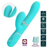 PRETTY LOVE - VIBRADOR PUNTO G MULTIFUNCIÓN VERDE AGUA - Imagen 3