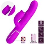 PRETTY LOVE - VIBRADOR RABBIT CON LICKING FUCSIA - Imagen 3