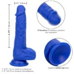 CALEXOTICS - ADMIRAL SAILOR DILDO REALÍSTICO VIBRADOR AZUL - Imagen 4