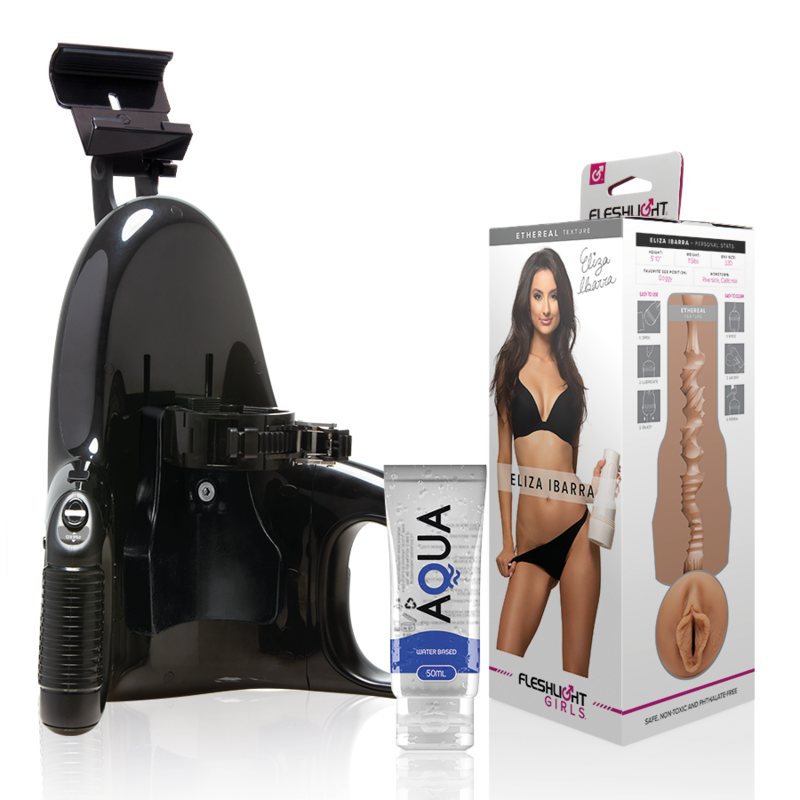 img_166048_27ebd21ca49962fbcf3f63acf3cb9fc2_1.png FLESHLIGHT - ELIZA IBARRA VAGINA + UNIVERSAL LAUNCH + LUBRICANTE AQUA QUALITY 50 ML - Imagen 1