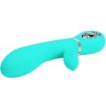 PRETTY LOVE - THOMAS VIBRADOR PUNTO G MULTIFUNCIÓN VERDE AGUA - Imagen 4