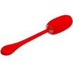 PRETTY LOVE - KIRK HUEVO VIBRADOR RECARGABLE ROJO - Imagen 3