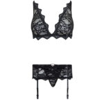 LIVCO CORSETTI FASHION - BELITA LC 90231 SUJETADOR + PANTY + LIGUERO NEGRO S/M - Imagen 5
