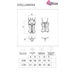 LIVCO CORSETTI FASHION - GIELLANDRA FOR THE SENSES COLLECTION CORSET + PANTY NEGRO - Imagen 5