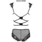 LIVCO CORSETTI FASHION - PALMENOM LC 90614 SUJETADOR + PANTY NEGRO - Imagen 4