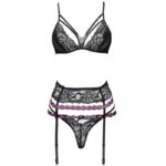 LIVCO CORSETTI FASHION - SNEHANA LC 90443 SUJETADOR + LIGUERO + PANTY NEGRO - Imagen 3
