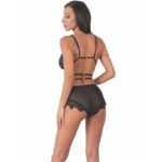 LIVCO CORSETTI FASHION - DREZNA LC 90733 SUJETADOR + PANTY NEGRO - Imagen 2