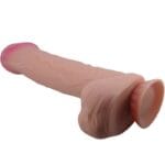 PRETTY LOVE - SLIDING SKIN SERIES DILDO REALÍSTICO CON VENTOSA PIEL DESLIZANTE MORENO 26 CM - Imagen 2