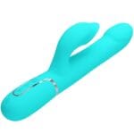 PRETTY LOVE - VIBRADOR RABBIT PERLAS VERDE AGUA - Imagen 3