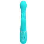 PRETTY LOVE - DEJON VIBRADOR RABBIT 3 EN 1 MULTIFUNCIÓN VERDE AGUA - Imagen 2