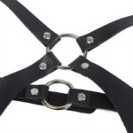 SUBBLIME - ARNÉS CUERPO ENTERO CON HEBILLAS CUERO NEGRO TALLA ÚNICA - Imagen 5