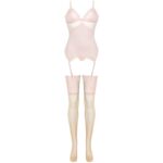 LIVCO CORSETTI FASHION - PERSINNE PEACH SET CORSET + PANTY + MEDIAS - Imagen 3