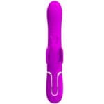 PRETTY LOVE - VIBRADOR RABBIT MULTIFUNCIÓN 4 EN 1 MARIPOSA FUCSIA - Imagen 2